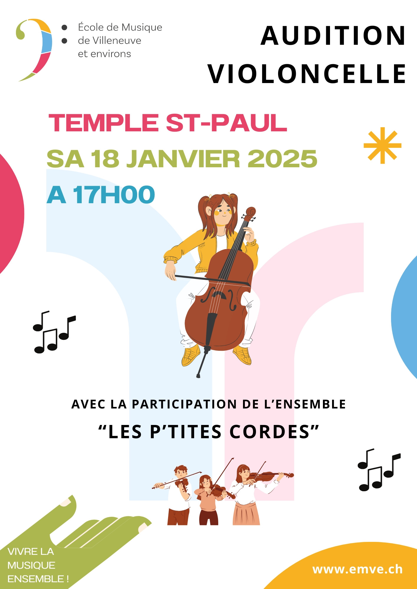 Image Audition violoncelle / P'tites Cordes